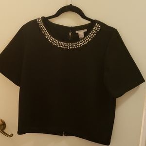 H&M jewel neck top